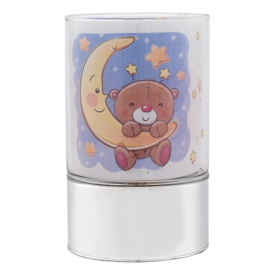 Bagutta παιδικό φωτιστικό από γυαλί και κάλυψη ασήμι για αγόρι 15εκ. με φως led 4192-15 A