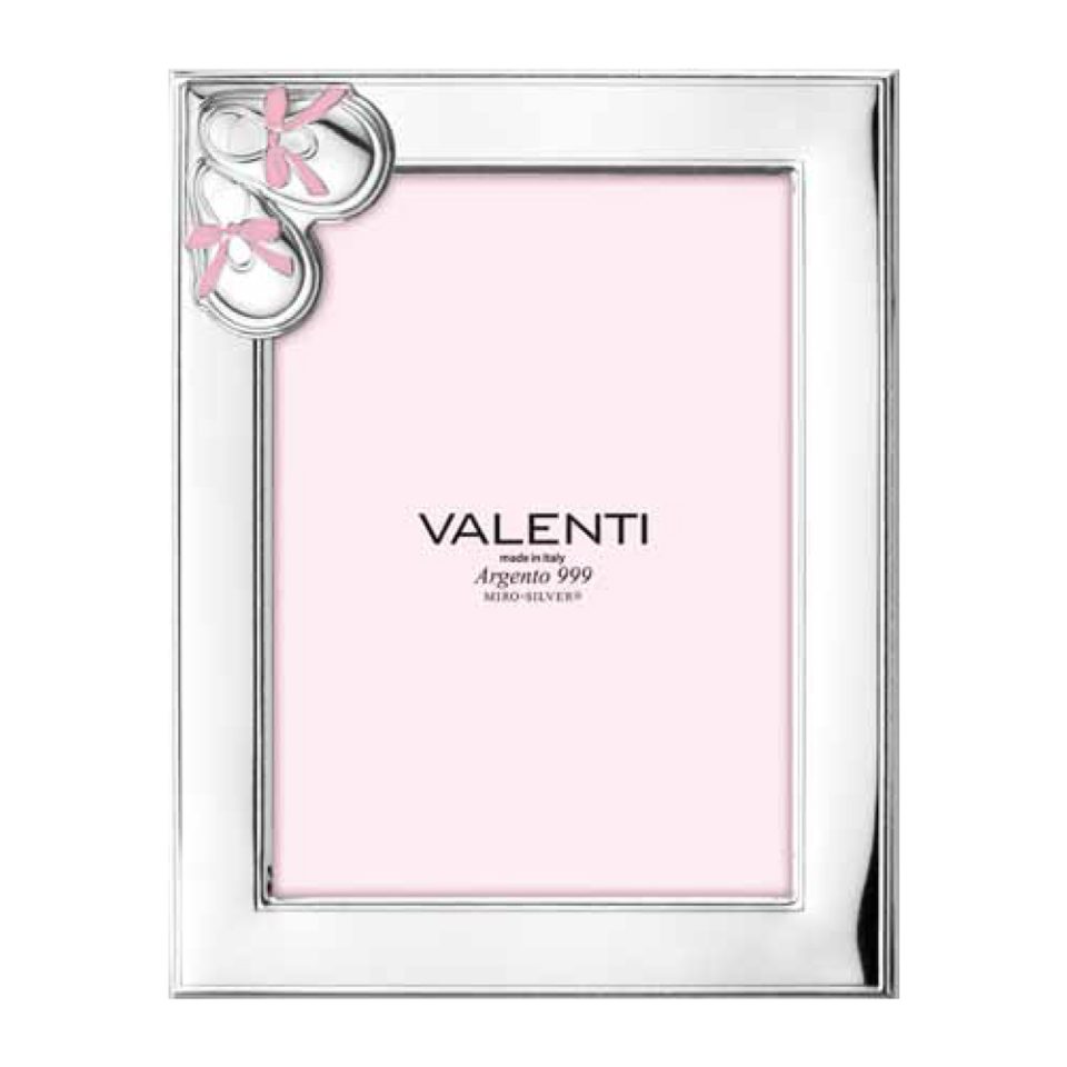 Ασημένια παιδική κορνίζα για κορίτσι Valenti 9Χ13 73186/3LR