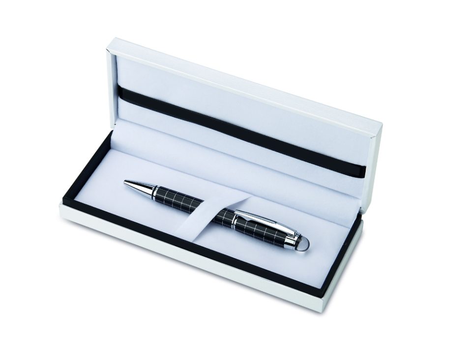 Valenti στυλό roller ball σε πολυτελή θήκη με ασημένιο στοιχείο 21798R