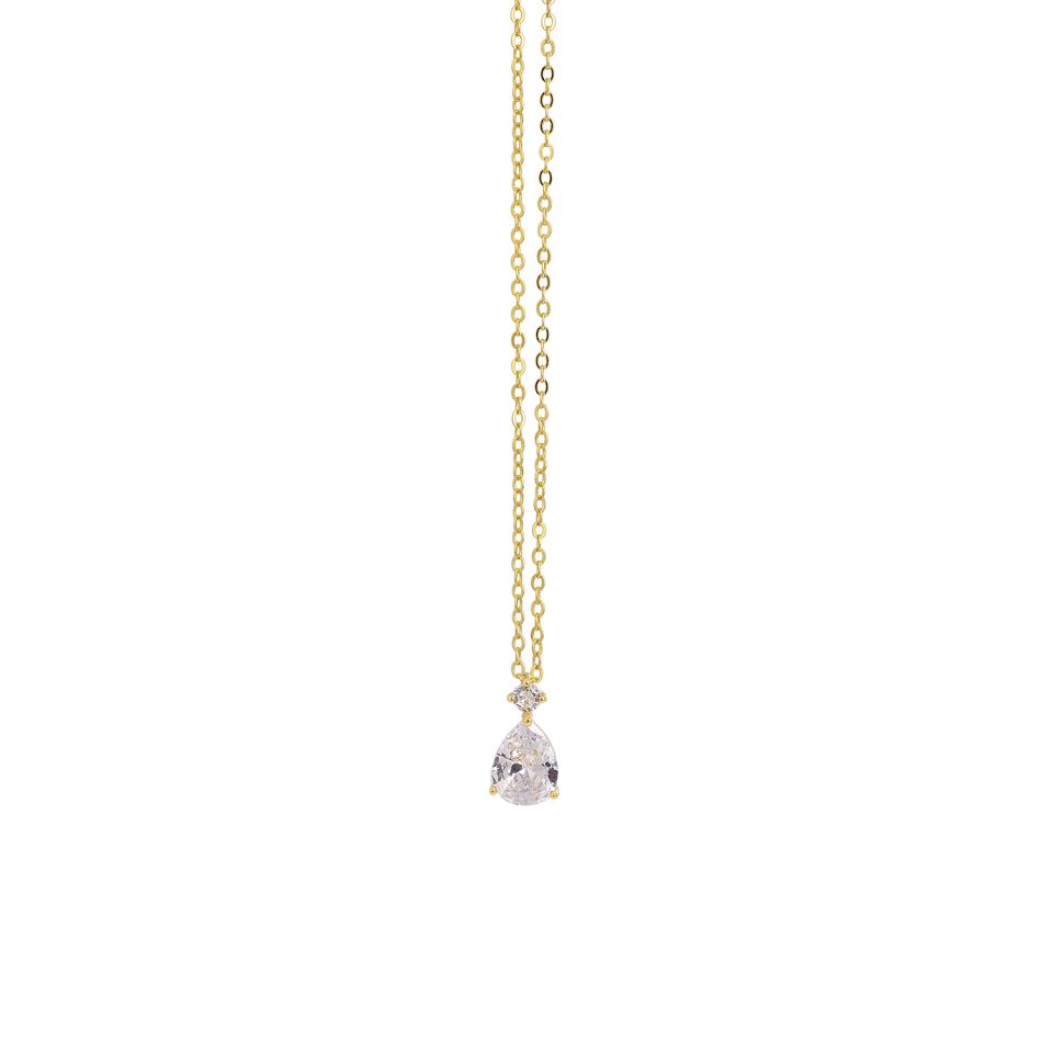 Prince Silvero γυναικείο ασημένιο κολιέ 925 5A-KD249-3