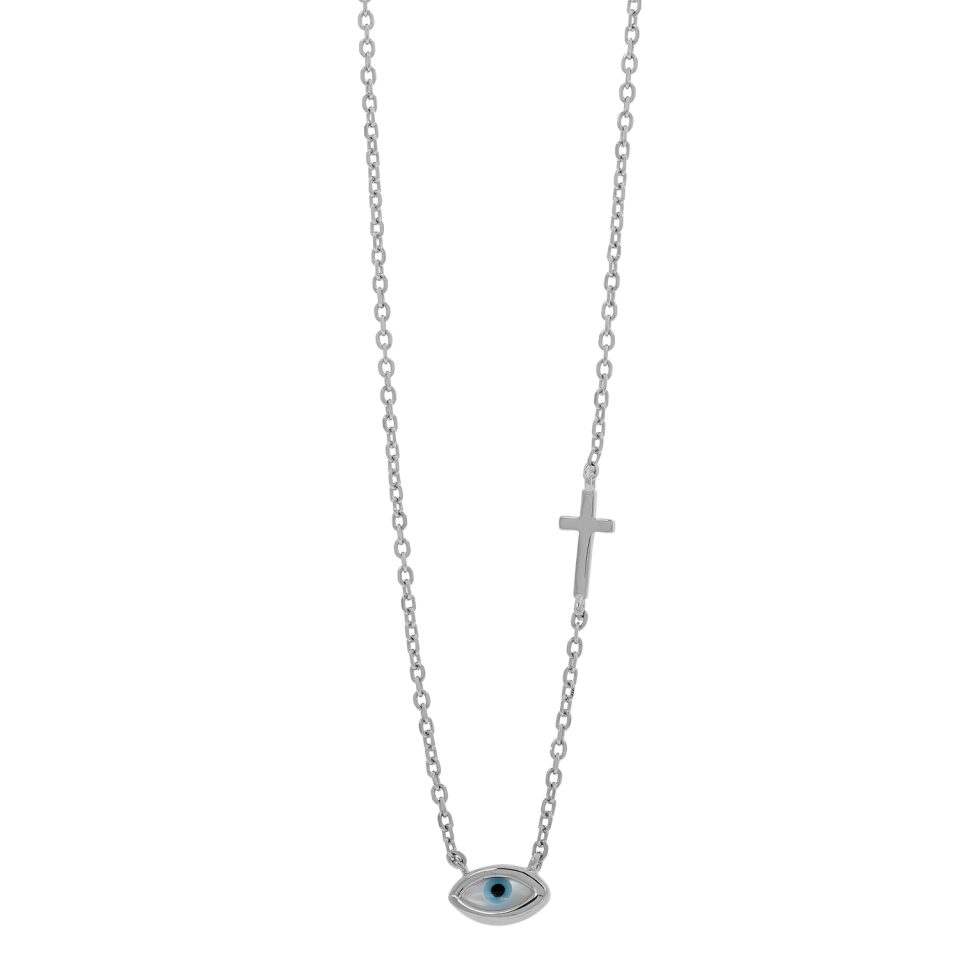 Prince Silvero γυναικείο ασημένιο κολιέ 925 8B-KD025-1