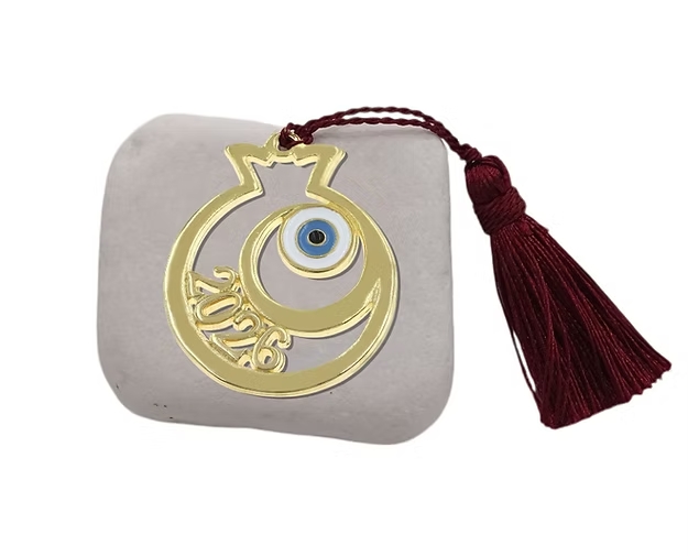 Deris γούρι ρόδι σε βότσαλο 404.3187