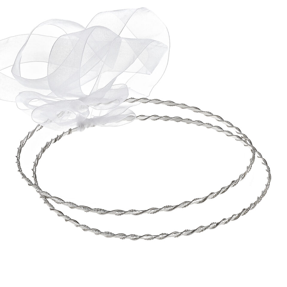 Louvaris επάργυρα χειροποίητα στέφανα γάμου Σ699E