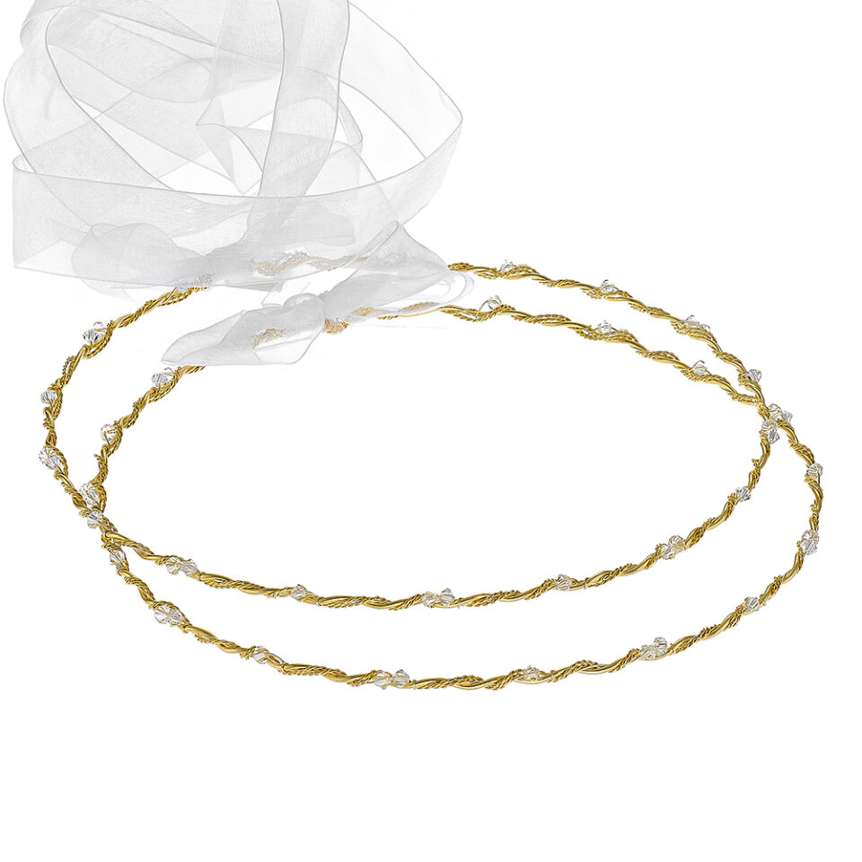 Louvaris επάργυρα χειροποίητα στέφανα γάμου Σ700E