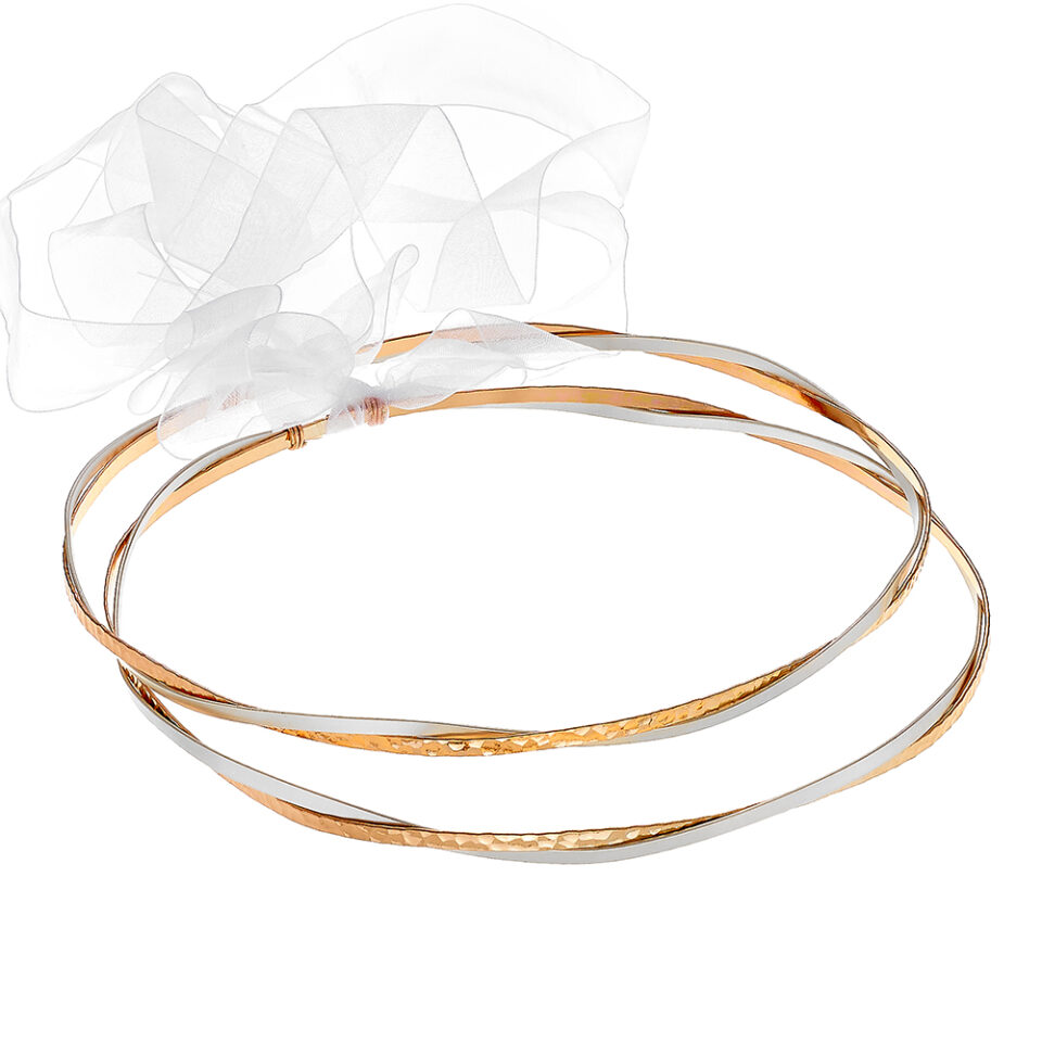 Louvaris επάργυρα χειροποίητα στέφανα γάμου Σ709E