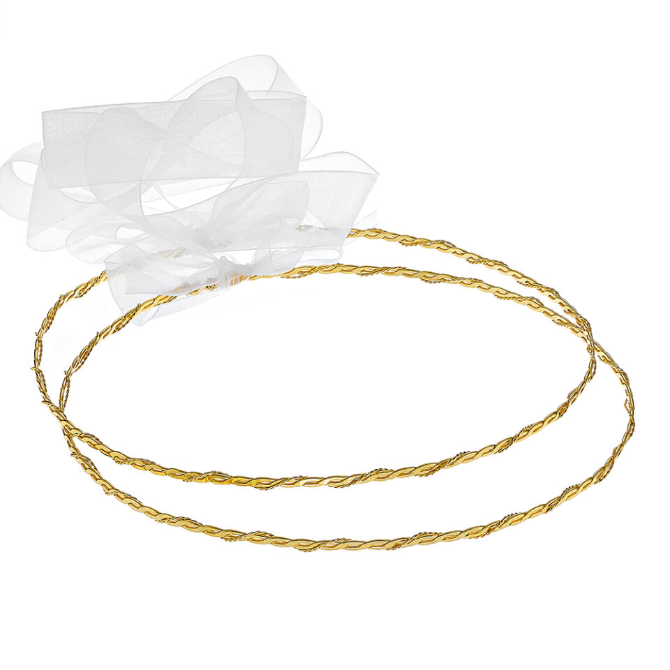 Louvaris επάργυρα χειροποίητα στέφανα γάμου Σ713E