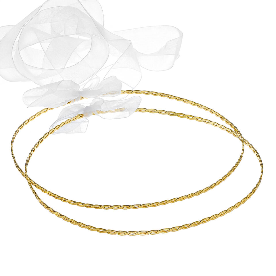 Louvaris επάργυρα χειροποίητα στέφανα γάμου Σ714E