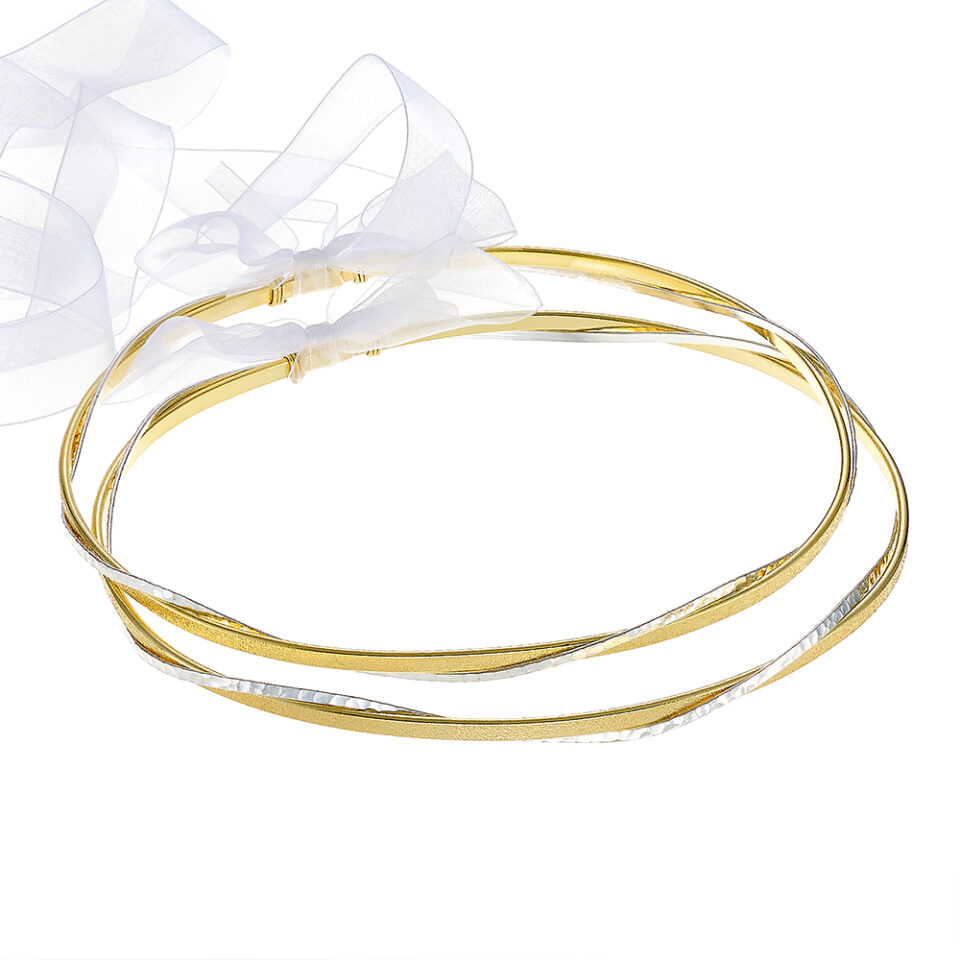 Louvaris επάργυρα χειροποίητα στέφανα γάμου Σ715E