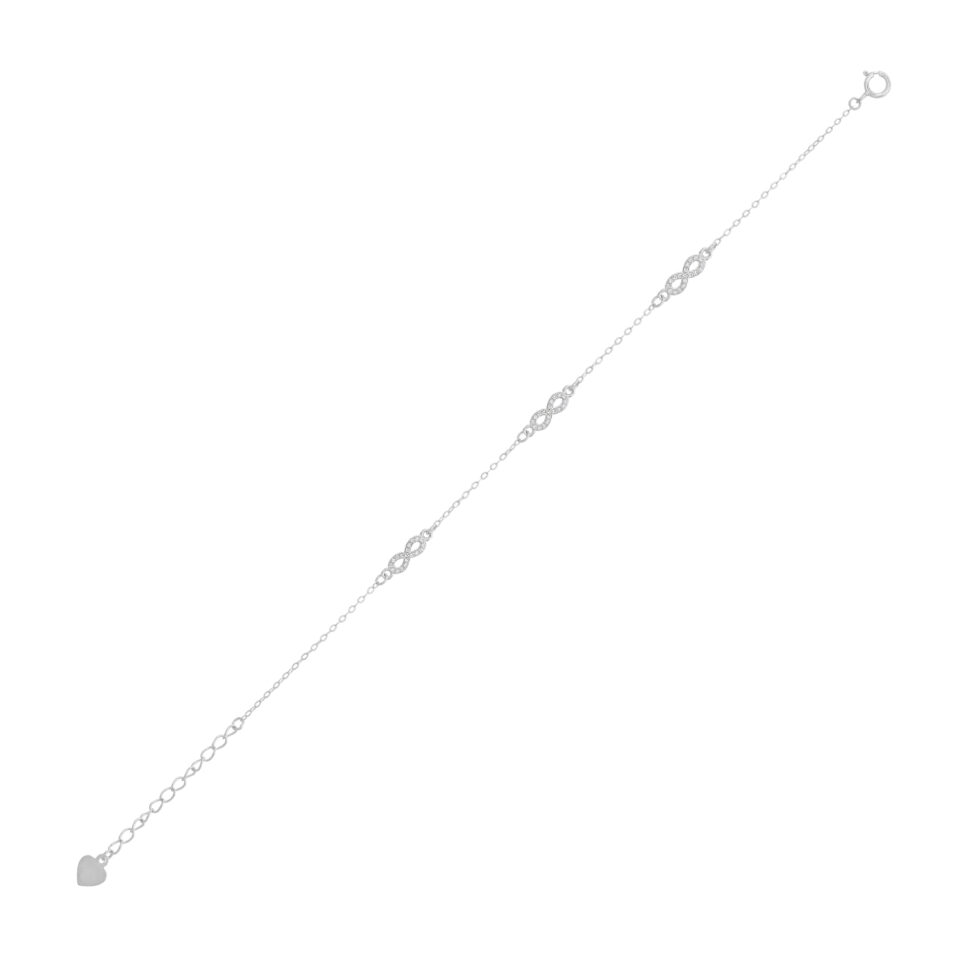 Prince Silvero γυναικείο ασημένιο βραχιόλι 925 6A-BR357-1