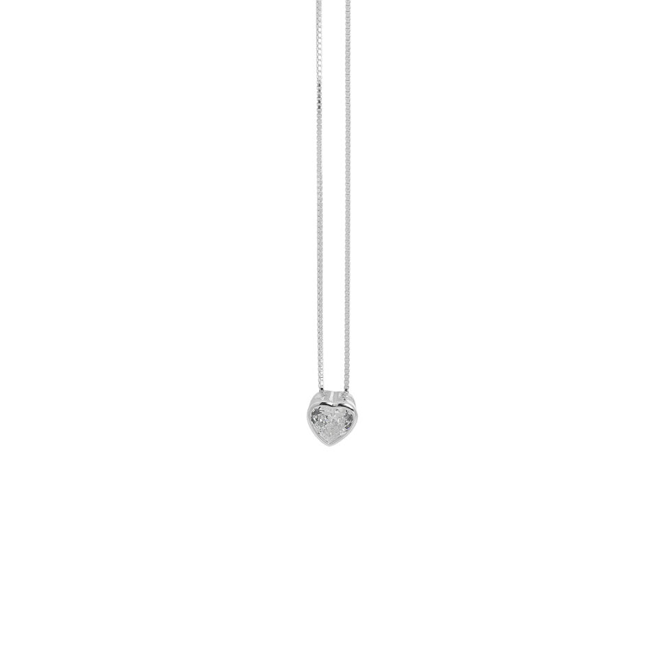 Prince Silvero γυναικείο ασημένιο κολιέ 925 5A-KD246-1