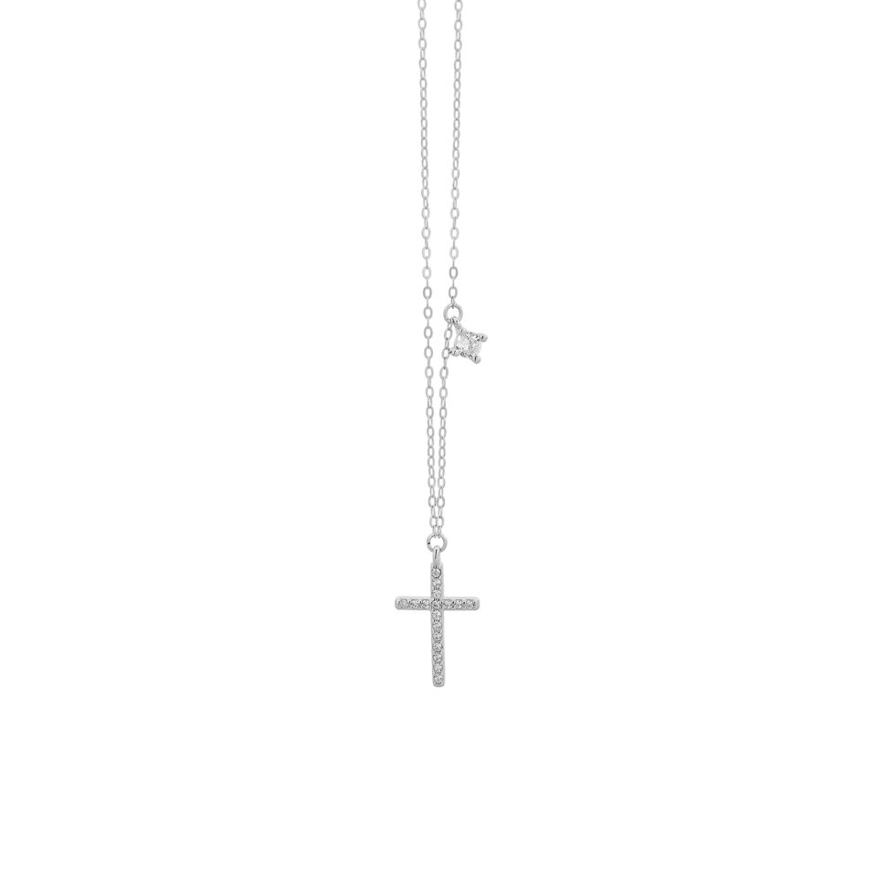 Prince Silvero γυναικείο ασημένιο κολιέ 925 6A-KD361-1